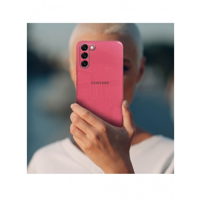 CATANES Samsung Galaxy S22 Plus Electroplated Hard Glossy Case Camera Protection Shockproof Anti Fall Case Pink
