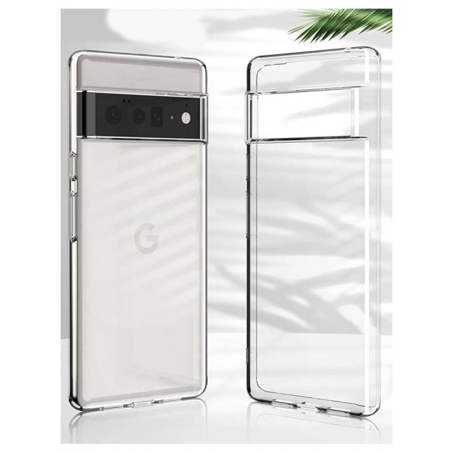 CATANES Google Pixel 6 Pro Clear Case Soft Flexible TPU Anti-Shock Slim Transparent Back Cover (6.71")