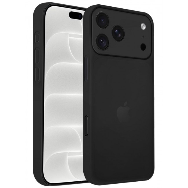 CATANES Air Skin Frosted Matte Case for iPhone 18 Pro with Camera Frame Protection - Stylish Ultra Slim Back Cover - Black