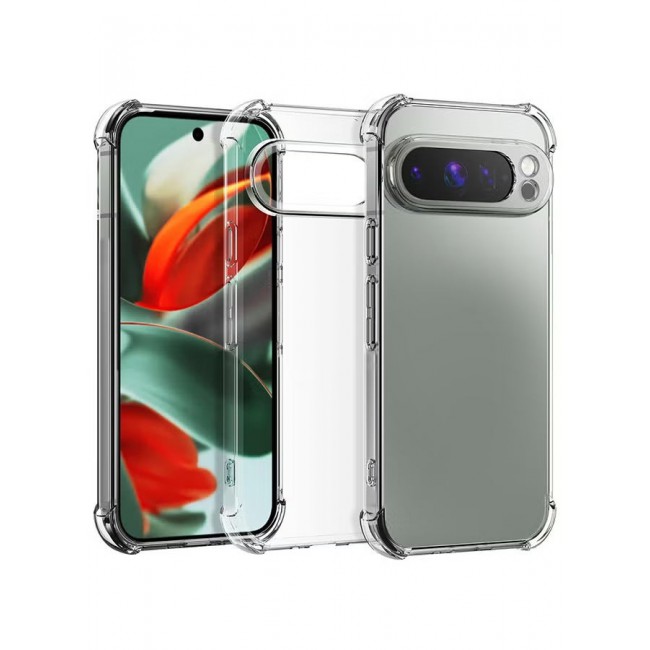 CATANES (for Google Pixel 9 Pro XL) 3 Packs TPU Case and 2 Screen Protectors Shockproof Soft TPU Bumper and Hard PC Back Case Anti-Scratch,Drop Protection,Slim Fit Gorilla Case Cover