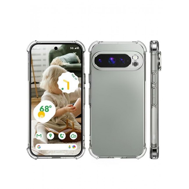 CATANES (for Google Pixel 9 Pro XL) 3 Packs TPU Case and 2 Screen Protectors Shockproof Soft TPU Bumper and Hard PC Back Case Anti-Scratch,Drop Protection,Slim Fit Gorilla Case Cover
