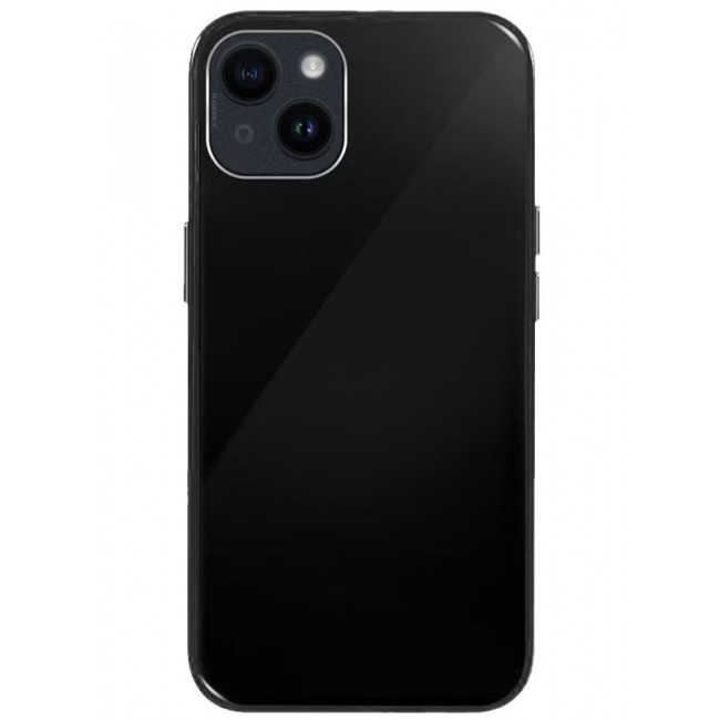 CATANES iPhone14 Plus Electroplated Hard Glossy Case Camera Protection Shockproof Anti Fall Case Black