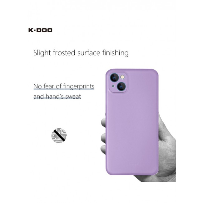 KZDOO Air Skin Case Ultra Slim Back Cover Skin for iphone 13 Frosted Anti Slip Full Coverage Purple