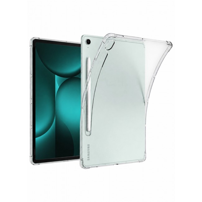 CATANES For Samsung Galaxy Tab S9 FE Transparent TPU Bumper Protective Case