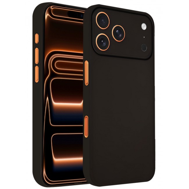 CATANES 2 Packs Air Skin Case Cover for Apple iPhone 17 Pro Max - Sturdy Back Cover - Durable Thin Case - Drop Protection Cover with 3D Screen Protector - Black