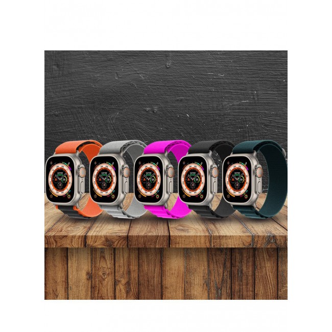 CATANES 5 Pack For Apple Watch Band 49mm 45mm 44mm 42mm Alpine Loop Band Women Men Adjustable with Metal G-Hook Strap for iWatch Ultra Series SE 8/7/6/5/4/3/2/1 Multicolour