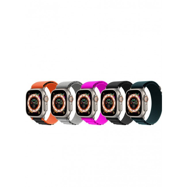 CATANES 5 Pack For Apple Watch Band 49mm 45mm 44mm 42mm Alpine Loop Band Women Men Adjustable with Metal G-Hook Strap for iWatch Ultra Series SE 8/7/6/5/4/3/2/1 Multicolour