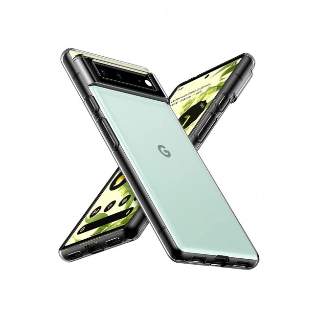 CATANES Google Pixel 6a Clear Shockproof Case Ultra Slim Transparent Soft TPU Cover 6.1 inch