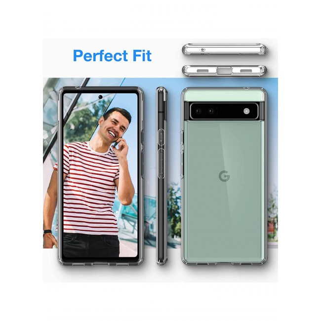 CATANES Google Pixel 6a Clear Shockproof Case Ultra Slim Transparent Soft TPU Cover 6.1 inch
