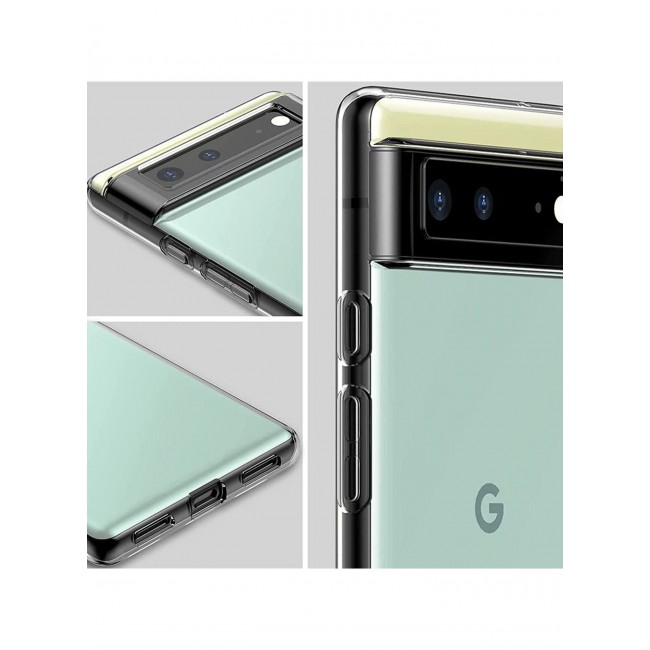 CATANES Google Pixel 6a Clear Shockproof Case Ultra Slim Transparent Soft TPU Cover 6.1 inch
