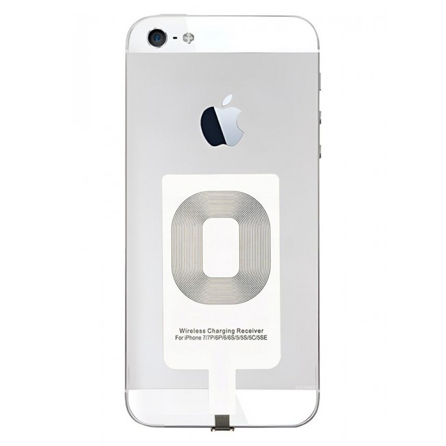 CATANES iPhone 5 Wireless Charging Receiver 5V 800mAh Wireless Charger Adapter Plug and Play Fast Charging Qi Receiver