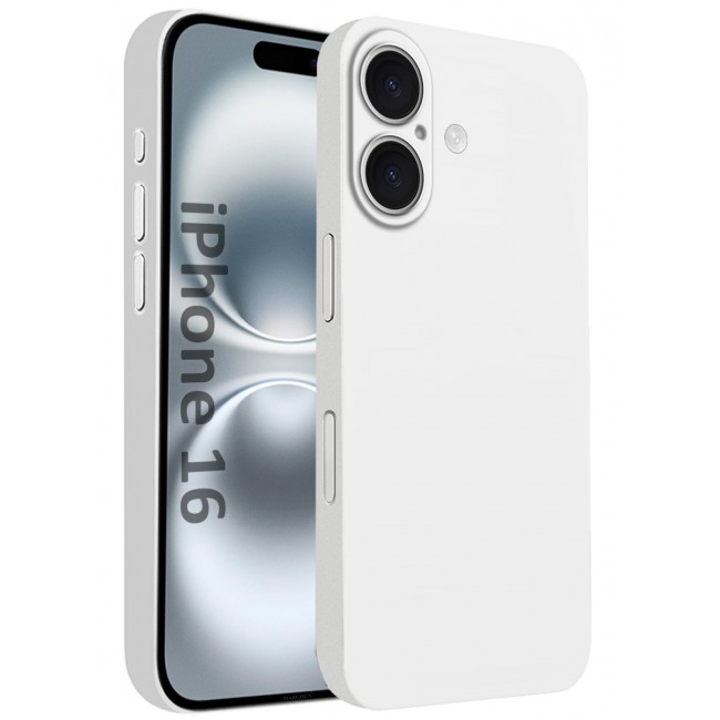 CATANES ( for iPhone 16 ) Ultra Thin Case Cover Air Skin Series Back Cover Sturdy Durable Case Drop Protection Cover - Transparent White