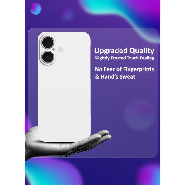 CATANES ( for iPhone 16 ) Ultra Thin Case Cover Air Skin Series Back Cover Sturdy Durable Case Drop Protection Cover - Transparent White