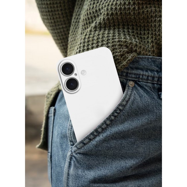 CATANES ( for iPhone 16 ) Ultra Thin Case Cover Air Skin Series Back Cover Sturdy Durable Case Drop Protection Cover - Transparent White