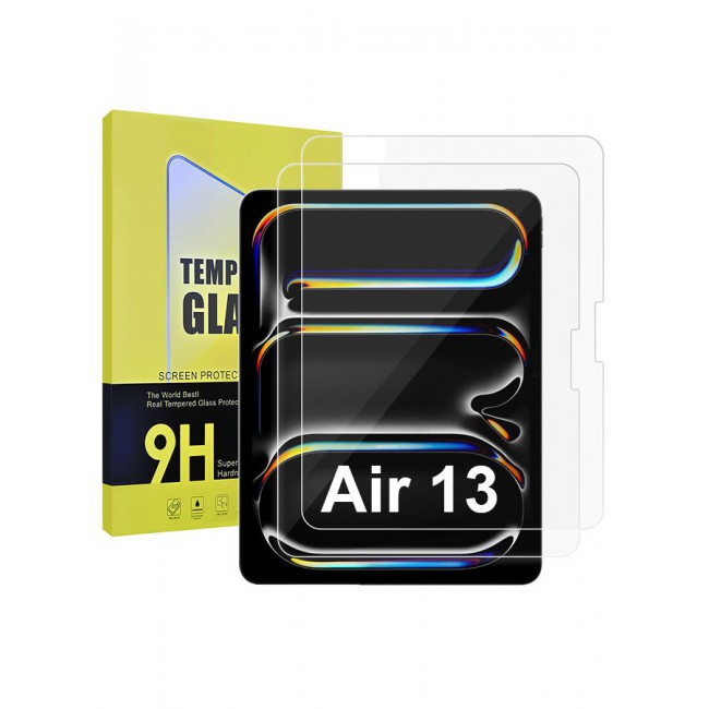 CATANES 2Pieces Screen Protector for iPad Air 13 Inch 2024 - Bubble-Free - Anti-Fingerprint - Shockproof