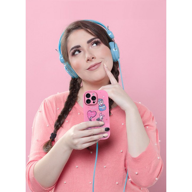 CATANES iPhone 14 Pro Max Case Cover Cartoon Case Unique Design for Women Girls with Camera Lens Protection P07