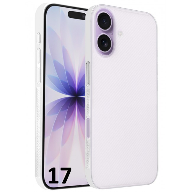 CATANES Case Cover for iPhone 17 - Sturdy Durable Ultra-Thin Case - Air Skin Line Design Transparent Back Cover - Drop Protection Cover - White