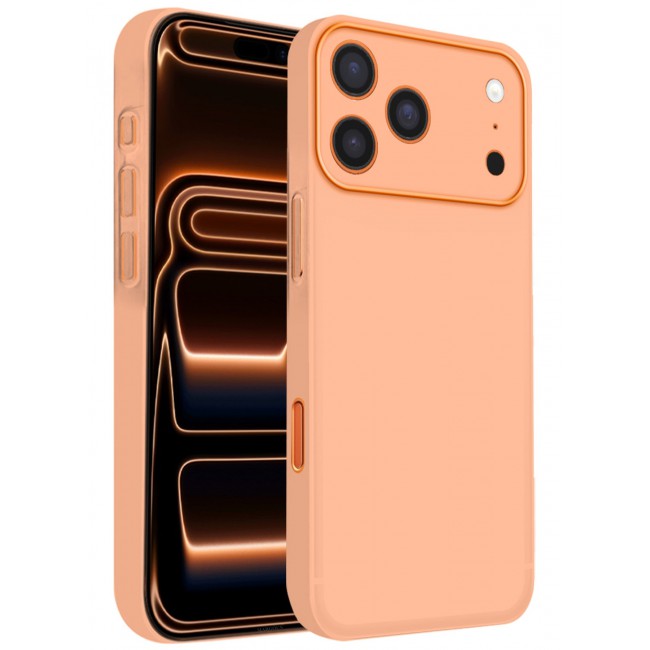 CATANES 2 Packs Air Skin Case Cover for Apple iPhone 17 Pro Max - Sturdy Back Cover - Durable Thin Case - Drop Protection Cover with 3D Screen Protector - Orange