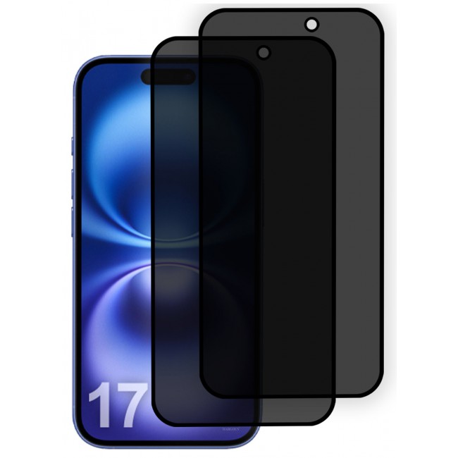 CATANES 2 PCS of Premium Privacy Screen Protector for iPhone 17 Air, Anti-Spy Tempered Glass HD Clear View Easy Installation