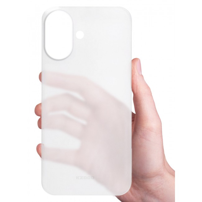 KZDOO Air Skin Case Cover for Apple iPhone 17 - Sturdy Back Cover - Durable Thin Case - Drop Protection Cover - Frosted Clear