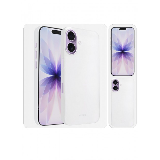 KZDOO Air Skin Case Cover for Apple iPhone 17 - Sturdy Back Cover - Durable Thin Case - Drop Protection Cover - Frosted Clear