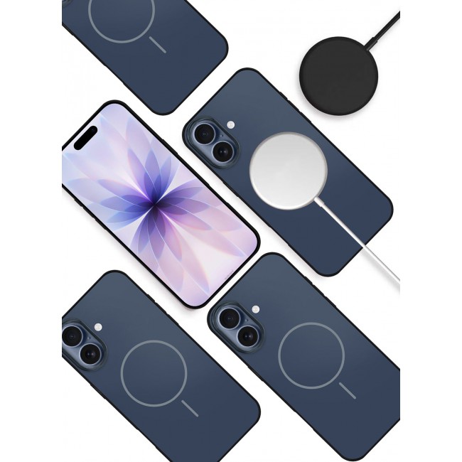 CATANES Hard TPU Case Cover for Apple iPhone 17 - Glossy and Slim Fit - Full Coverage - Anti-Fingerprint - Dark Blue