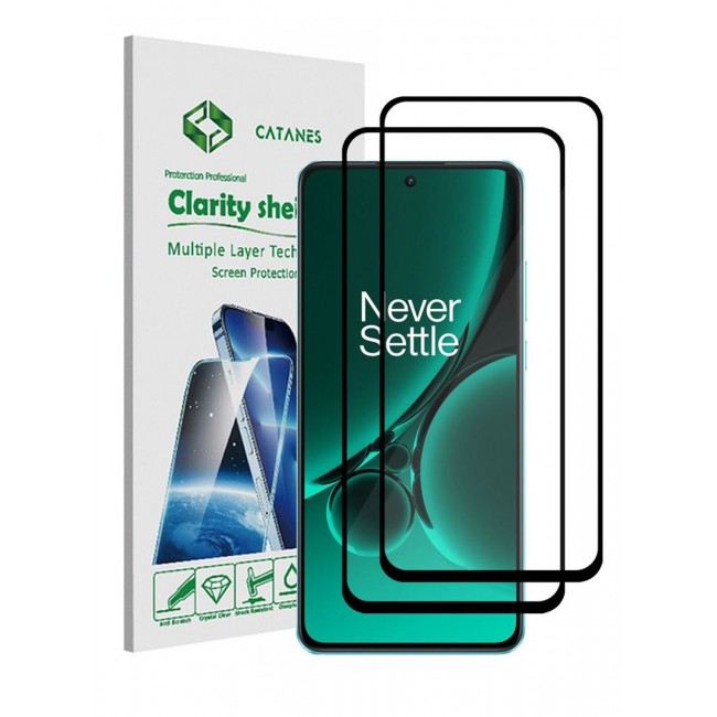 CATANES 2 Pack For OnePlus Nord CE3 Screen Protector Scratch and Shatter Resistant Anti Bubble HD Clear Film