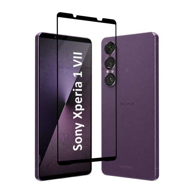CATANES Screen Protector for Sony Xperia 1 VII Tempered Glass 3D, Full Coverage, Scratch-Resistant, 9H Hardness High-Definition Clear Guard, Black Edge
