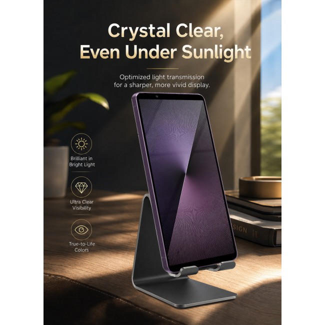 CATANES Screen Protector for Sony Xperia 1 VII Tempered Glass 3D, Full Coverage, Scratch-Resistant, 9H Hardness High-Definition Clear Guard, Black Edge