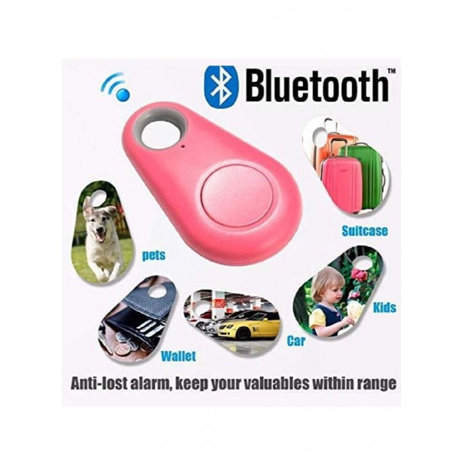CATANES Smart Tag itag Bluetooth Tracker Key Finder Locator for Phone Key Item Pets Children Pink