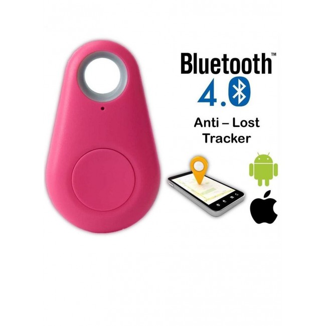 CATANES Smart Tag itag Bluetooth Tracker Key Finder Locator for Phone Key Item Pets Children Pink