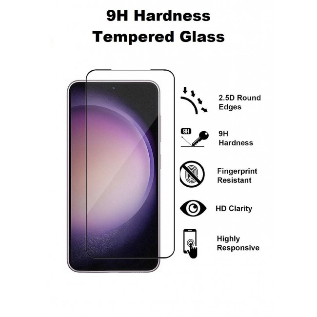CATANES 2Pack for Samsung Galaxy S23 Plus Screen Protector Tempered Glass 9H Anti-Scratch Shatterproof HD Curved Edge to Edge Full Coverage Film 6.6 inch