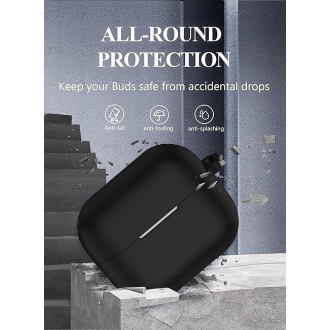 CATANES ( for Galaxy Buds 3 Pro / Buds 3 ) Case, Premium Silicone Case with Carabiner Shockproof Soft Silicone Protective Case for Men,Women