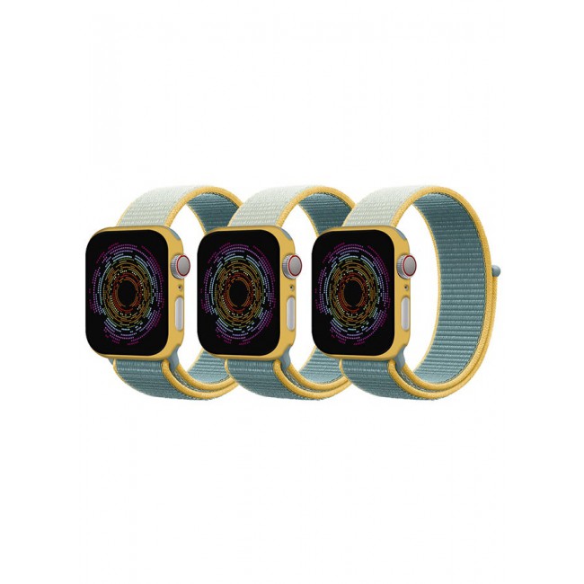 CATANES 3 Pack Nylon Sport Loop Band Compatible with Apple Watch Bands 38mm 40mm 41mm Women Men Braided Elastic Wristbands Replacement Band for iWatch Series 7 6 5 4 3 2 1 SE