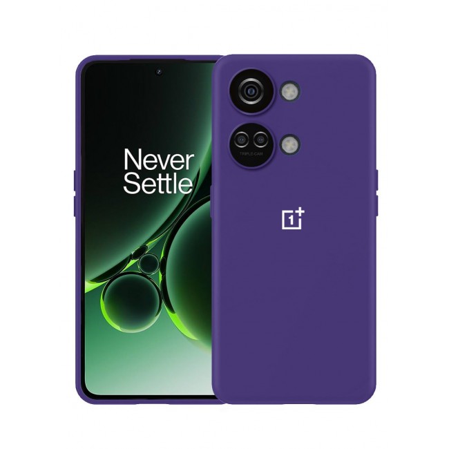 CATANES OnePlus Nord 3 Case Silicone Cover Soft and Durable Comfortable to Grip Soft Flexible Rubber Protective Case Purple