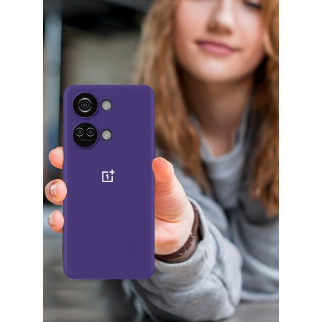 CATANES OnePlus Nord 3 Case Silicone Cover Soft and Durable Comfortable to Grip Soft Flexible Rubber Protective Case Purple
