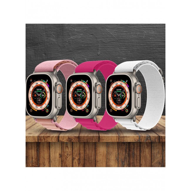 CATANES 3 Pack For Apple Watch Band 49mm 45mm 44mm 42mm Alpine Loop Band Women Men Adjustable with Metal G-Hook Strap for iWatch Ultra Series SE 8/7/6/5/4/3/2/1 Multicolour