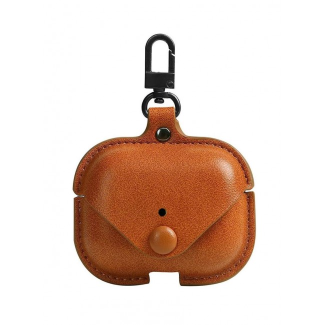 CATANES AirPods Pro 2 Case Leather Case Cover with Keychain Compatible with Apple AirPods Pro 2nd Generation 2022 Brown