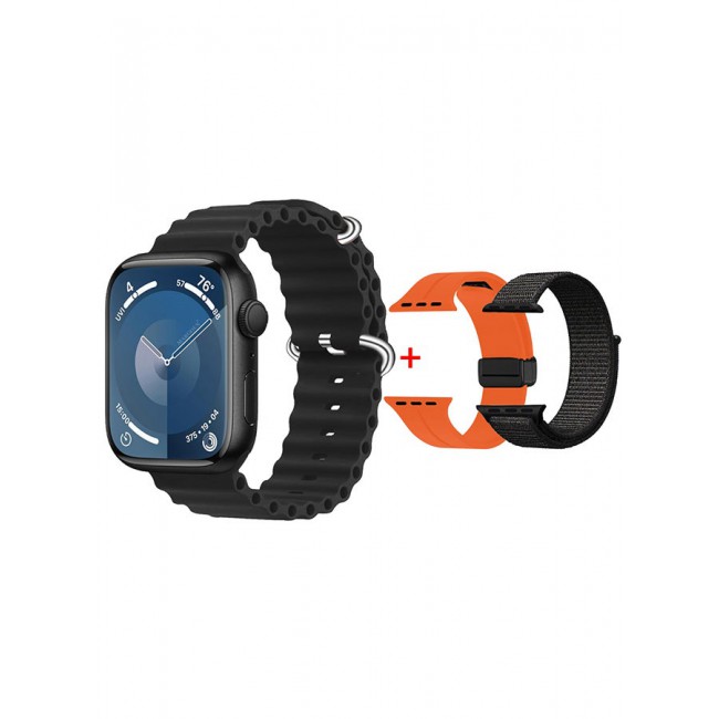 CATANES Smart Watch Fitness Tracker 44mm for Android and Ios with 3 Replacement Bands and Charging Cable - Multicolour 2