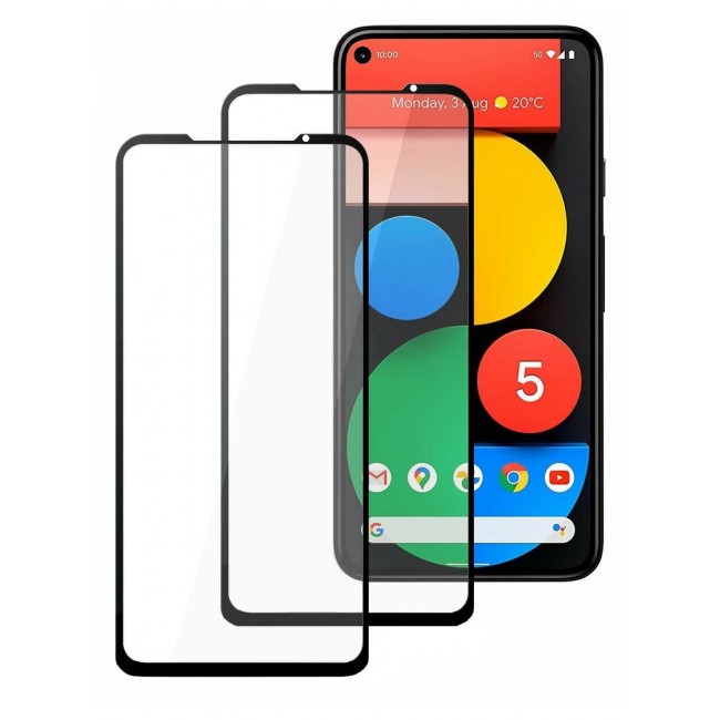 CATANES 2Pack for Google Pixel 5 Screen Protector Anti-Scratch Tempered Glass Clear HD Edge to Edge Full Coverage 9H Case Friendly Film 6.0 inch