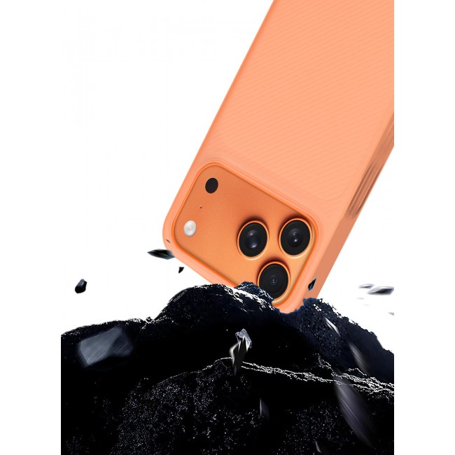 CATANES 2Packs Case Cover for iPhone 17 Pro, Air Skin Line Design Back Cover, Sturdy Durable Ultra-Thin Case, Drop Protection Cover Clear with 3D Screen Protector - Cosmic Orange