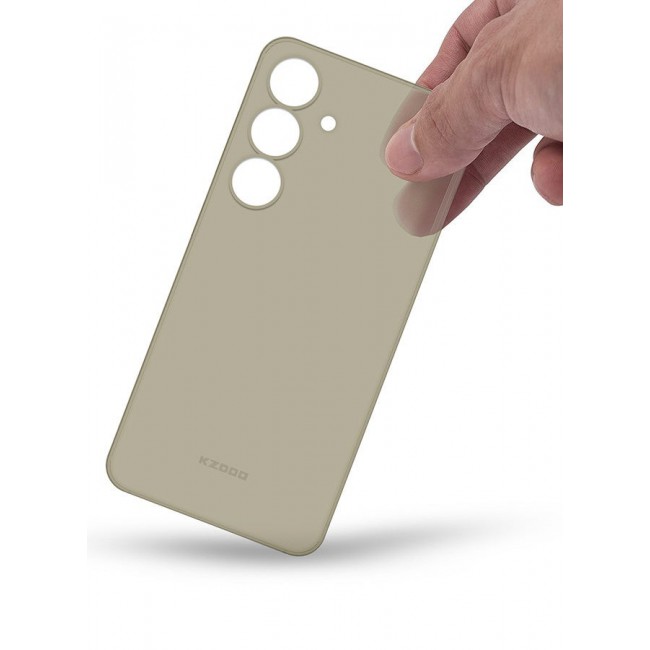 CATANES Case for Galaxy S25 Air Skin Case All Around Full Protection Ultra Slim 0.3mm Thickness 4g Feather Weight - Titanium Grey