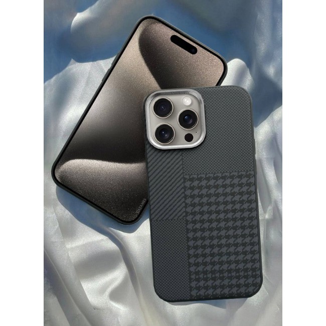 CATANES [for iPhone 15 Pro] Case Cover 2024 New Pattern Aramid Carbon Fiber Phone Case Slim & Light Design
