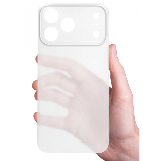 CATANES 2 Packs Air Skin Case Cover for Apple iPhone 17 Pro Max - Sturdy Back Cover - Durable Thin Case - Drop Protection Cover with 3D Screen Protector - Frosted Clear