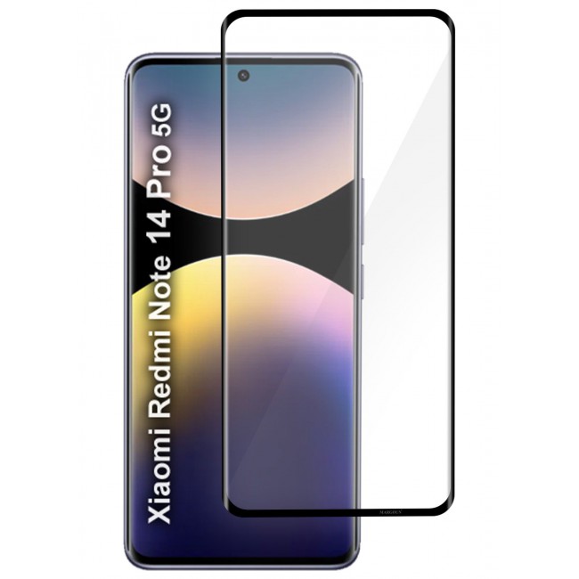 CATANES Curved Screen Protector Compatible With Xiaomi Redmi Note 14 Pro 5G Tempered Glass, Protective Film Easy Installation Bubble Free