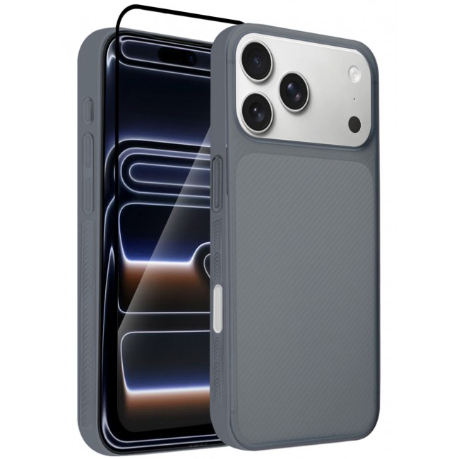 CATANES 2Packs Case Cover for iPhone 17 Pro, Air Skin Line Design Back Cover, Sturdy Durable Ultra-Thin Case, Drop Protection Cover Clear with 3D Screen Protector - Midnight Blue