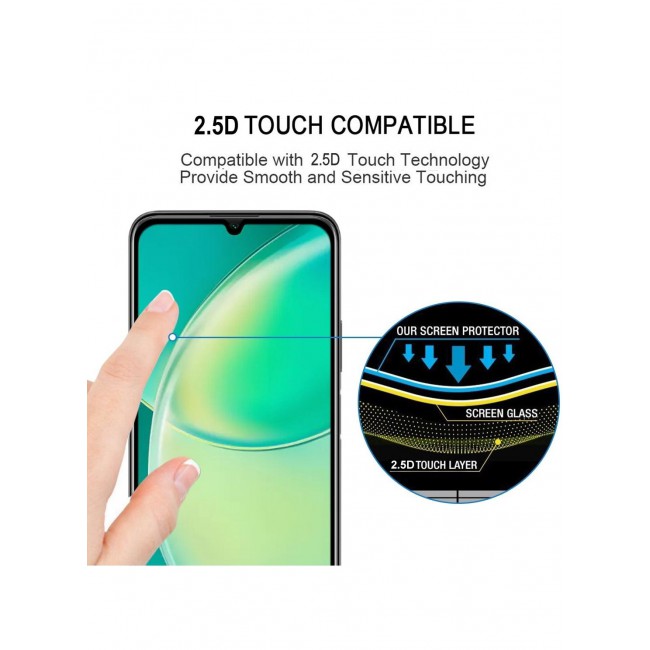 CATANES Huawei Nova Y60 Screen Protector Anti-Scratch Tempered Glass Clear HD Edge to Edge Full Coverage 9H Case Friendly Film 6.6 inch