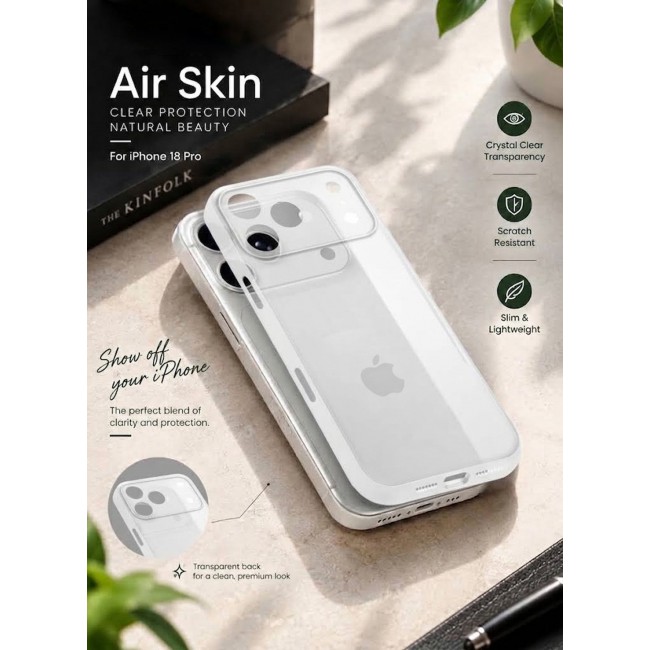 KZDOO 2 Pack Air Skin Case for iPhone 18 Pro - Ultra Slim 0.3mm Protective Cover