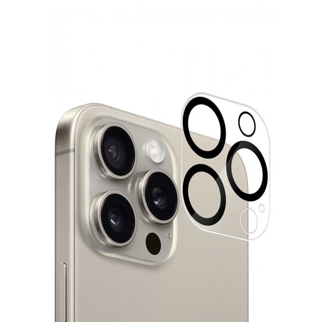 CATANES Camera Lens Protector for Apple iPhone 15 Pro Max 3D Tempered Glass 9H Hardness Ultra HD Anti-Scratch Easy to Install Case Friendly Full Coverage Guard