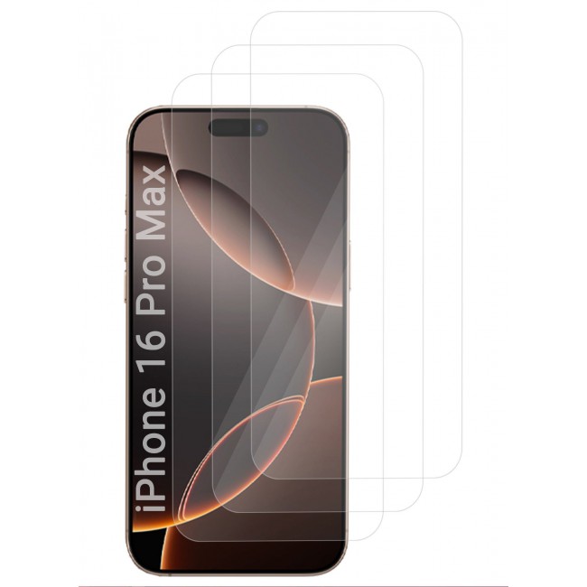 CATANES (for iPhone 16 Pro Max ) 3Packs Premium Tempered Glass Screen Protector Ultra Clear Scratch Resistant Easy Installation / Clear